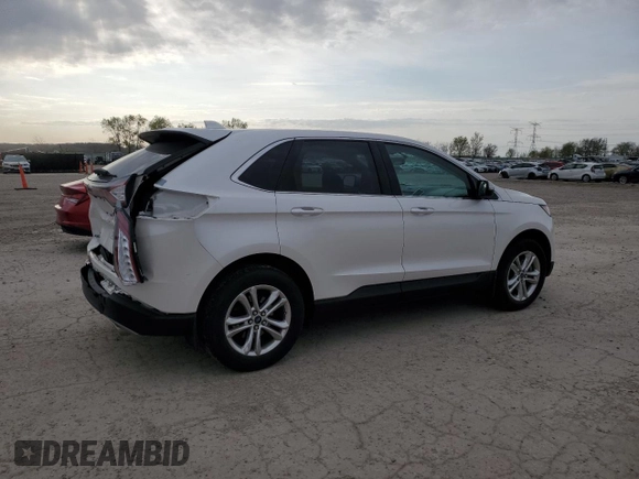 2015 Ford Edge SEL with VIN 2FMTK4J87FBB30248, listed as a Copart auction lot 53050215 with 90,493 mi miles and Salvage Title. Bid and sale history available at carsss.com. Image 3.