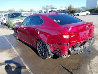 2008 Lexus IS F with VIN JTHBP262985003002, listed as a IAAI auction lot 41440798 with 56,011 mi miles. Bid and sale history available at carsss.com. Image 3.