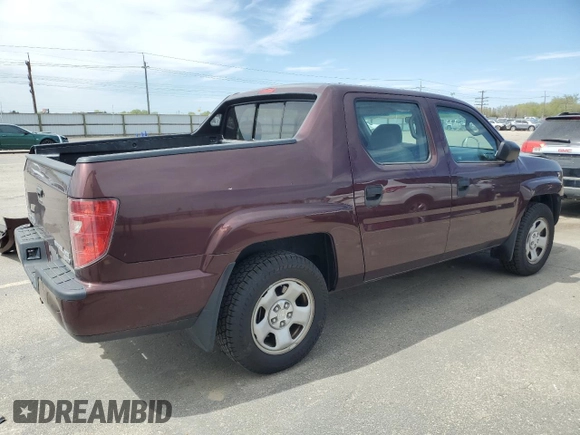2011 Honda Ridgeline RT with VIN 5FPYK1F22BB009144, listed as a Copart auction lot 53429645 with 133,075 mi miles and Salvage Title. Bid and sale history available at carsss.com. Image 3.