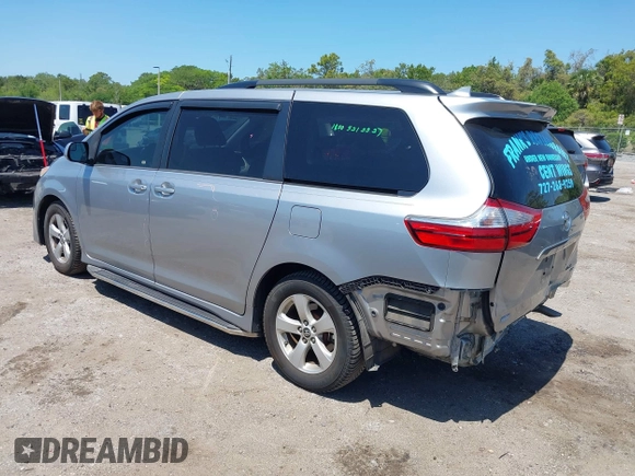 2018 Toyota Sienna LE Auto Access Seat with VIN 5TDKZ3DC0JS940186, listed as a IAAI auction lot 41991827 with 80,071 mi miles and . Bid and sale history available at DreamBid. Image 3.
