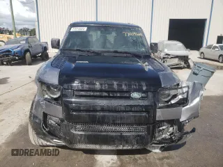 2023 Land Rover Defender X with VIN SALEXEEU6P2136280, listed as a Copart auction lot 77014604 with 27,736 mi miles and Salvage title. Bid and sale history available at DreamBid. Image 5.