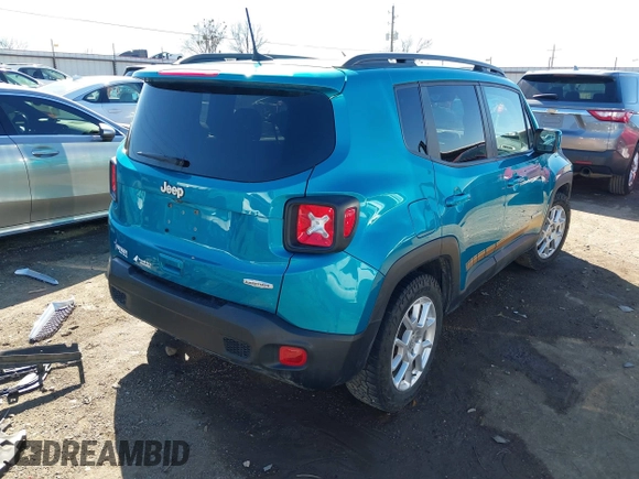 2020 Jeep Renegade Altitude with VIN ZACNJABB0LPL85188, listed as a IAAI auction lot 41674402 with 86,022 mi miles and . Bid and sale history available at DreamBid. Image 4.