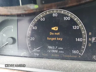 2007 Mercedes-Benz S 550 with VIN WDDNG71X57A054555, listed as a IAAI auction lot 42061165 with 127,885 mi miles and . Bid and sale history available at DreamBid. Image 7.