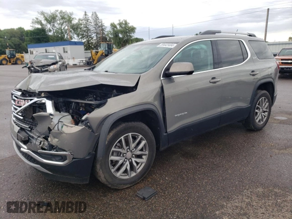 2019 GMC Acadia SLE with VIN 1GKKNSLSXKZ246222, listed as a Copart auction lot 59442404 with 57,487 mi miles and Salvage Title. Bid and sale history available at DreamBid. Image 1.
