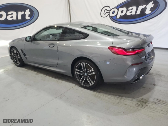 2025 BMW 8 Series 840i with VIN WBAAE4C01SCS11313, listed as a Copart auction lot 73431104 with 4,605 mi miles and Clean Title. Bid and sale history available at carsss.com. Image 2.