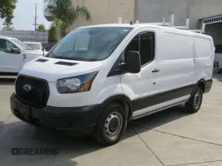 2023 Ford Transit Cargo with VIN 1FTYE1Y81PKB92726, listed as a Copart auction lot 80319334 with 13,373 mi miles and Salvage Title. Bid and sale history available at DreamBid. Image 2.