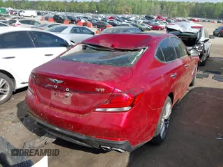 2020 Genesis G70 2.0T z VIN KMTG34LAXLU062859, wystawiony jako IAAI lot #41949979 z przebiegiem 16 628 mil mil oraz . Historia ofert i sprzedaży dostępna na DreamBid. Obrazek 4.