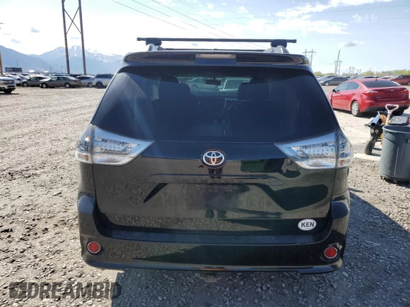 2015 Toyota Sienna SE with VIN 5TDXK3DC1FS655269, listed as a Copart auction lot 53682015 with 100,686 mi miles and Salvage Title. Bid and sale history available at DreamBid. Image 6.