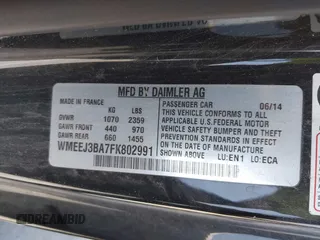 2015 Smart fortwo Passion с VIN WMEEJ3BA7FK802991, выставлен на аукционе IAAI как лот 42672202 с пробегом 45 850 миль миль и . История ставок и продаж доступна на DreamBid. Изображение 9.