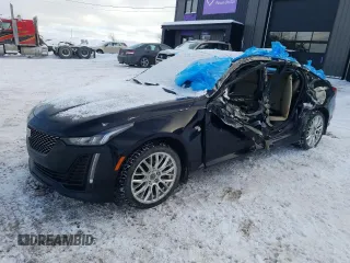2022 Cadillac CT5 Premium Luxury z VIN 1G6DT5RK5N0135897, wystawiony jako Copart lot #82653464 z przebiegiem 71 654 mil mil oraz Szkody całkowita. Historia ofert i sprzedaży dostępna na DreamBid. Obrazek 1.