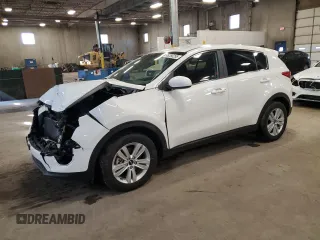 2019 Kia Sportage LX with VIN KNDPM3AC2K7568662, listed as a Copart auction lot 48356255 with 26,217 mi miles and Salvage Title. Bid and sale history available at carsss.com. Image 1.