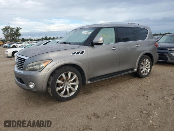 2013 Infiniti QX56 with VIN JN8AZ2NE3D9061052, listed as a Copart auction lot 73925854 with 0 mi miles and Salvage Title. Bid and sale history available at carsss.com. Image 1.