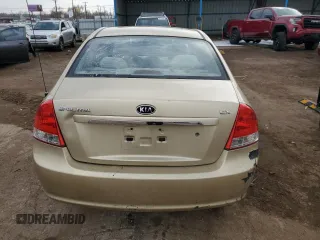 2009 Kia Spectra LX z VIN KNAFE222195652337, wystawiony jako Copart lot #45874605 z przebiegiem 141 149 mil mil oraz Szkoda całkowita • Salvage title. Historia ofert i sprzedaży dostępna na DreamBid. Obrazek 6.