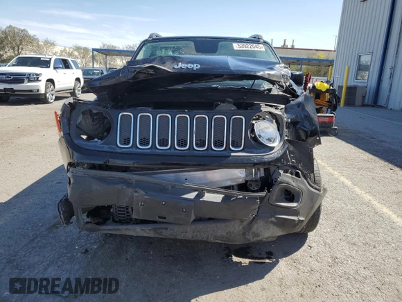 2017 Jeep Renegade Latitude with VIN ZACCJBBB8HPG57686, listed as a Copart auction lot 53922045 with 63,907 mi miles and Salvage title. Bid and sale history available at DreamBid. Image 5.