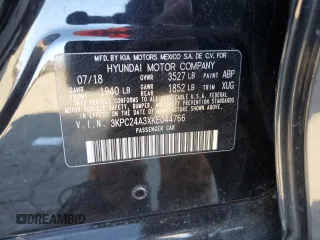 2019 Hyundai Accent SE с VIN 3KPC24A3XKE044766, выставлен на аукционе Copart как лот 42863405 с пробегом 92 105 миль миль и Списание • Salvage title. История ставок и продаж доступна на DreamBid. Изображение 12.