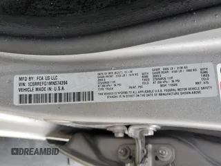 2021 Ram 1500 Big Horn с VIN 1C6RREFG1MN574394, выставлен на аукционе Copart как лот 63209094 с пробегом 46 334 миль миль и Списание • Salvage title. История ставок и продаж доступна на DreamBid. Изображение 12.