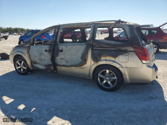2006 Nissan Quest S Special Edition with VIN 5N1BV28U66N120471, listed as a Copart auction lot 83303184 with 0 mi miles and Non Repairable. Bid and sale history available at carsss.com. Image 2.