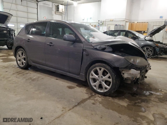 2008 Mazda Mazda3 s Sport with VIN JM1BK343481153107, listed as a Copart auction lot 45933125 with 0 mi miles and Salvage Title. Bid and sale history available at carsss.com. Image 4.