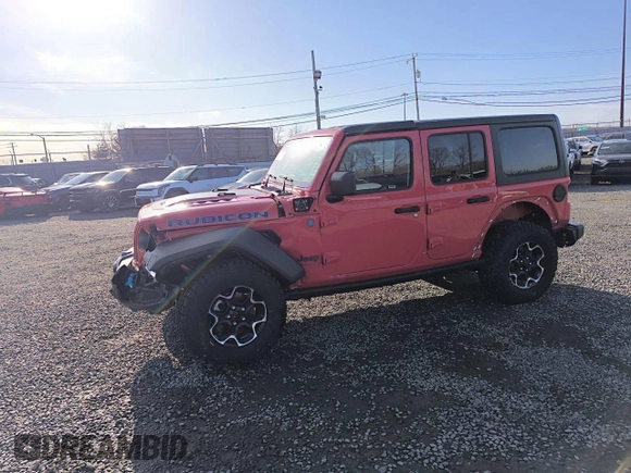 2023 Jeep Wrangler Rubicon with VIN 1C4JJXR69PW695846, listed as a Copart auction lot 57472885 with 17,239 mi miles and Clean title. Bid and sale history available at DreamBid. Image 1.