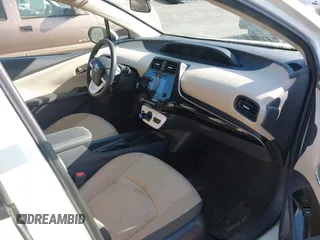 2017 Toyota Prius Two with VIN JTDKBRFU4H3027696, listed as a IAAI auction lot 41989092 with 51,529 mi miles. Bid and sale history available at carsss.com. Image 5.