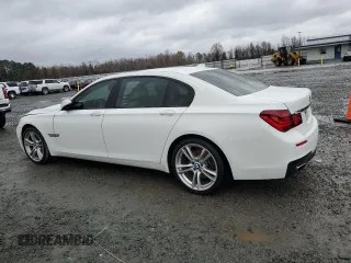 2014 BMW 7 Series 740Li with VIN WBAYE4C5XED138323, listed as a Copart auction lot 83704044 with 109,754 mi miles and Salvage Title. Bid and sale history available at carsss.com. Image 2.