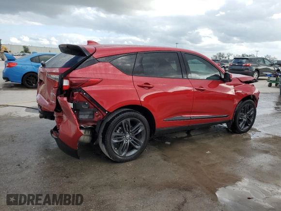 2024 Acura RDX w/A-Spec Package with VIN 5J8TC2H67RL018209, listed as a Copart auction lot 80133514 with 11,323 mi miles and Salvage title. Bid and sale history available at DreamBid. Image 3.