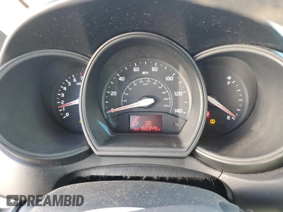 2013 Kia Rio LX with VIN KNADM4A38D6237793, listed as a Copart auction lot 87823165 with 160,349 mi miles and Salvage Title. Bid and sale history available at carsss.com. Image 9.