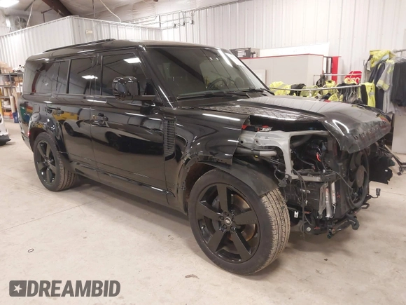 2024 Land Rover Defender X-Dynamic SE with VIN SALE2FEU1R2300221, listed as a IAAI auction lot 41579863 with 13,981 mi miles and . Bid and sale history available at DreamBid. Image 1.
