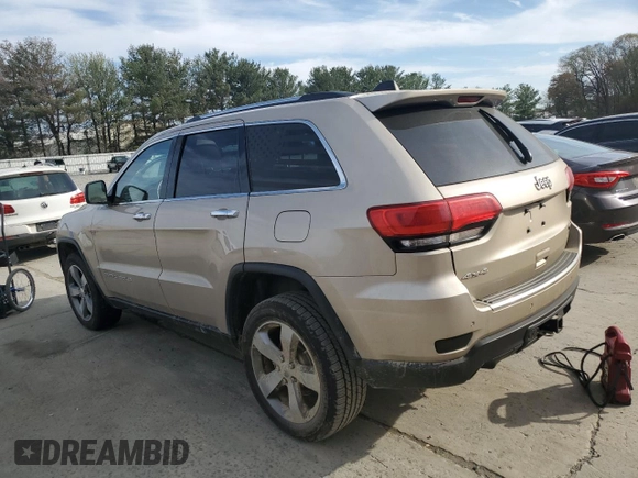 2014 Jeep Grand Cherokee Limited with VIN 1C4RJFBG8EC418569, listed as a Copart auction lot 56585115 with Not provided miles and Salvage title. Bid and sale history available at DreamBid. Image 2.