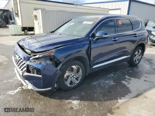 2021 Hyundai Santa Fe SEL with VIN 5NMS34AJ3MH358892, listed as a Copart auction lot 45332795 with 56,177 mi miles and Salvage Title. Bid and sale history available at carsss.com. Image 1.