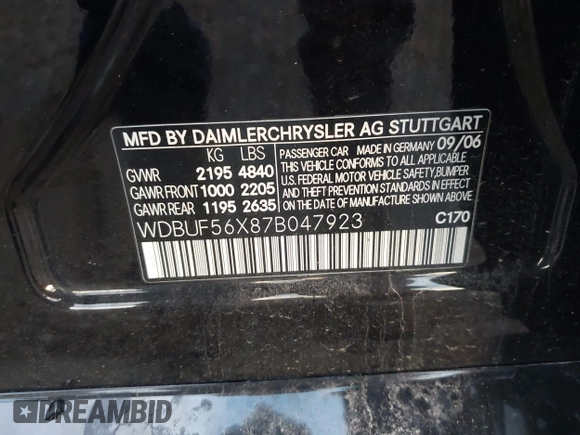 2007 Mercedes-Benz E 350 z VIN WDBUF56X87B047923, wystawiony jako IAAI lot #42216500 z przebiegiem 89 257 mil mil oraz . Historia ofert i sprzedaży dostępna na DreamBid. Obrazek 9.
