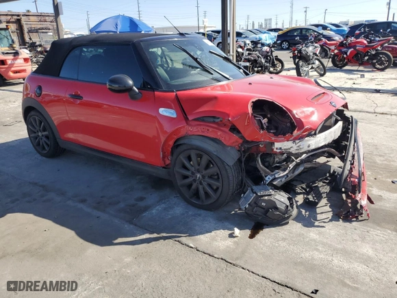 2019 MINI Convertible Cooper S with VIN WMWWG9C53K3E40071, listed as a Copart auction lot 49553025 with 61,089 mi miles and Salvage Title. Bid and sale history available at carsss.com. Image 4.