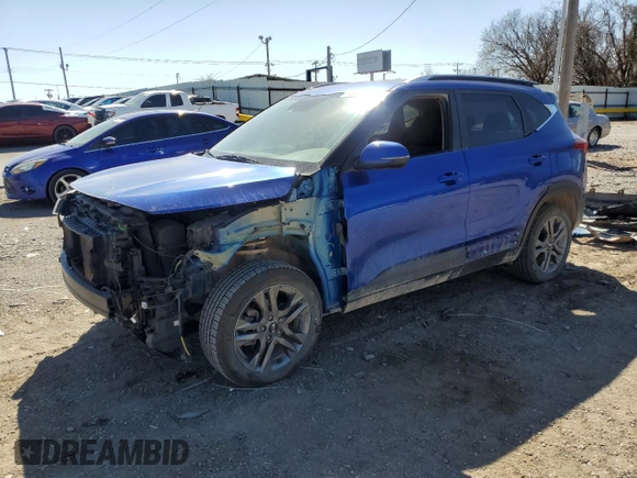 2021 Kia Seltos S with VIN KNDEU2AA4M7051091, listed as a Copart auction lot 48225815 with 82,403 mi miles and Salvage Title. Bid and sale history available at DreamBid. Image 1.