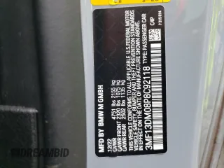 2023 BMW M2 with VIN 3MF13DM08P8C92118, listed as a Copart auction lot 84905124 with 18,454 mi miles and Salvage Title. Bid and sale history available at carsss.com. Image 13.