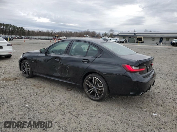 2023 BMW 3 Series 330e xDrive with VIN 3MW39FS05P8D22715, listed as a Copart auction lot 86916144 with 25,819 mi miles and Salvage Title. Bid and sale history available at carsss.com. Image 2.