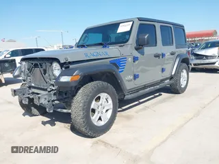 2020 Jeep Wrangler Unlimited Sport S z VIN 1C4HJXDN3LW337617, wystawiony jako IAAI lot #42022340 z przebiegiem 48 201 mil mil oraz . Historia ofert i sprzedaży dostępna na DreamBid. Obrazek 18.