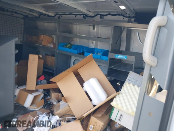 2021 Ford Transit Cargo with VIN 1FTYE1Y83MKA75144, listed as a IAAI auction lot 42079483 with 45,671 mi miles. Bid and sale history available at carsss.com. Image 8.