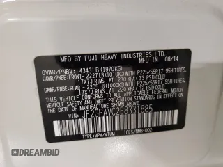 2014 Subaru Crosstrek Premium with VIN JF2GPAVC2E8331885, listed as a Copart auction lot 59390665 with 113,530 mi miles and Salvage title. Bid and sale history available at DreamBid. Image 13.