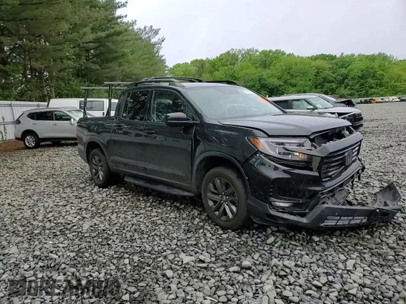 2022 Honda Ridgeline Sport with VIN 5FPYK3F14NB006656, listed as a Copart auction lot 55895635 with 61,689 mi miles and Salvage title. Bid and sale history available at DreamBid. Image 13.