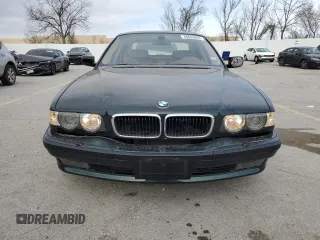 2001 BMW 7 Series 740iA with VIN WBAGG83401DN86357, listed as a Copart auction lot 49689955 with 0 mi miles and Salvage Title. Bid and sale history available at carsss.com. Image 6.
