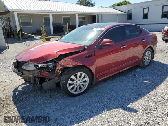 2015 Kia Optima EX with VIN 5XXGN4A76FG498957, listed as a Copart auction lot 55663605 with 137,998 mi miles and Clean title. Bid and sale history available at DreamBid. Image 1.