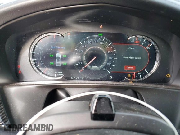 2019 Cadillac CT6 Sport AWD with VIN 1G6KP5R64KU127826, listed as a Copart auction lot 48248125 with 43,171 mi miles and Salvage title. Bid and sale history available at DreamBid. Image 9.