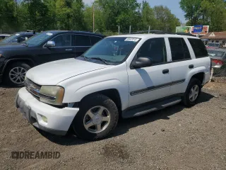 2002 Chevrolet TrailBlazer LTZ with VIN 1GNDT13S622444350, listed as a Copart auction lot 55447015 with 162,893 mi miles and Salvage Title. Bid and sale history available at DreamBid. Image 1.