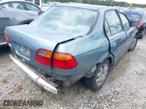 2000 Honda Civic VP with VIN 2HGEJ6614YH581615, listed as a IAAI auction lot 41902740 with 236,478 mi miles. Bid and sale history available at carsss.com. Image 4.