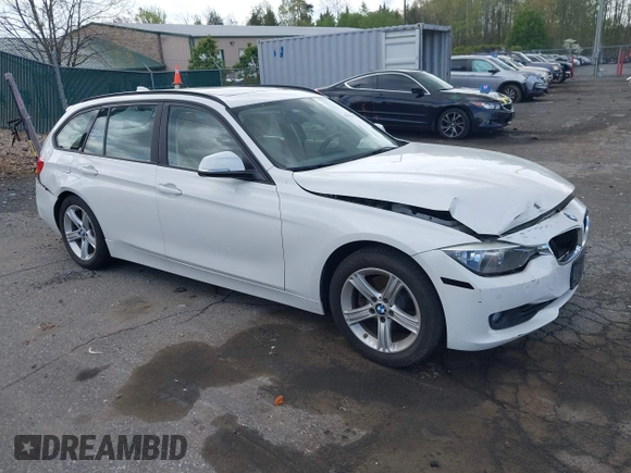 2014 BMW 3 Series 328i xDrive with VIN WBA3G7C55EKN37528, listed as a IAAI auction lot 42031076 with 55,627 mi miles and . Bid and sale history available at carsss.com. Image 1.
