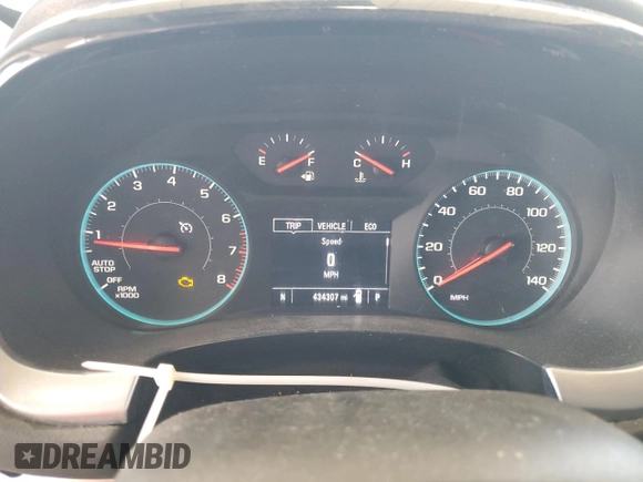 2021 Chevrolet Traverse LT Cloth with VIN 1GNEVMKW6MJ175991, listed as a Copart auction lot 62769845 with 434,307 mi miles and Clean title. Bid and sale history available at DreamBid. Image 9.