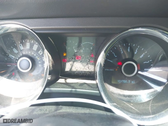 2014 Ford Mustang V6 with VIN 1ZVBP8AM1E5218928, listed as a IAAI auction lot 42039119 with 159,700 mi miles. Bid and sale history available at carsss.com. Image 7.