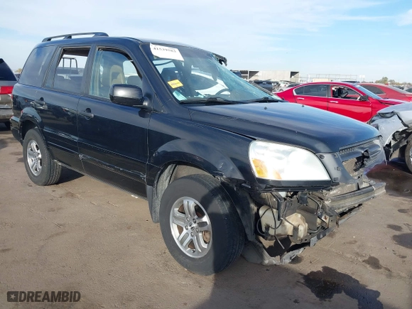 2004 Honda Pilot EX with VIN 2HKYF18624H620101, listed as a IAAI auction lot 41539583 with 196,158 mi miles. Bid and sale history available at carsss.com. Image 1.