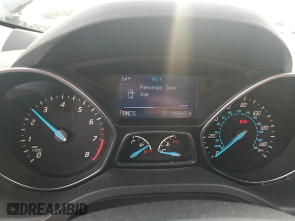 2015 Ford Escape SE with VIN 1FMCU9G97FUC33252, listed as a Copart auction lot 54404735 with 58,944 mi miles and Non Repairable. Bid and sale history available at carsss.com. Image 9.