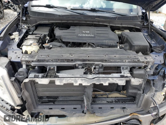 2017 Nissan Titan SL with VIN 1N6AA1E6XHN536129, listed as a Copart auction lot 60496415 with 132,269 mi miles and Salvage title. Bid and sale history available at DreamBid. Image 11.